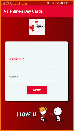 Valentine Card Maker screenshot