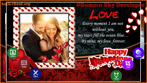 Valentine Day Photo Frame screenshot