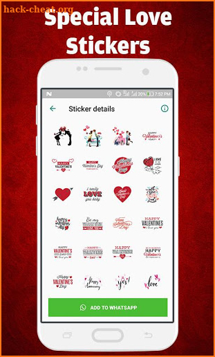 Valentine Day Stickers :WAStickerApps screenshot