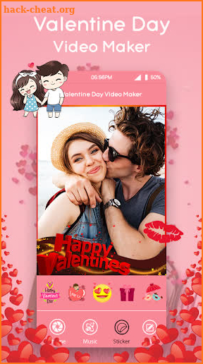 Valentine Day Video Maker screenshot