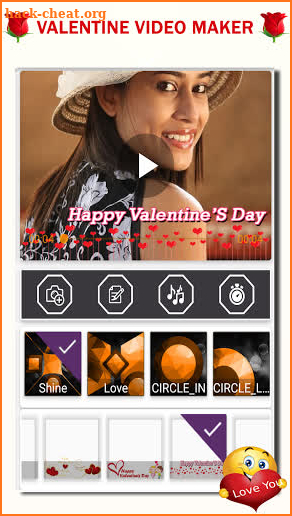 Valentine Day Video Maker 2021 - Love Video Maker screenshot