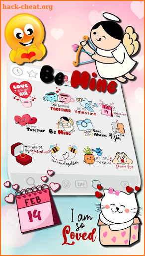 Valentine Love Emoji Stickers screenshot