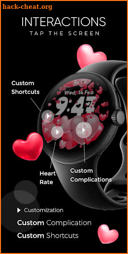 Valentine Love - Watch Face screenshot