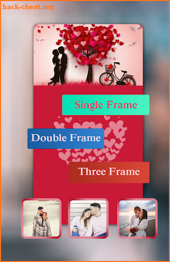 valentine photo frame 2020 screenshot