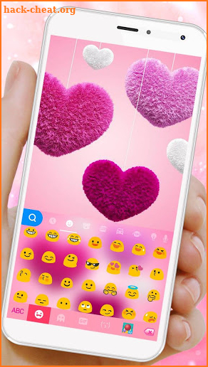 Valentine Plush Heart Keyboard Theme screenshot