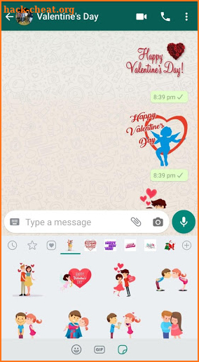 Valentine Stickers for Whastapp (WAStickerApps) screenshot