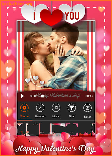 Valentine Video Maker screenshot