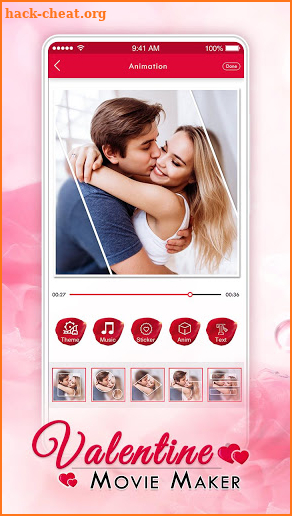 Valentine  Video Maker: love Movie Maker screenshot