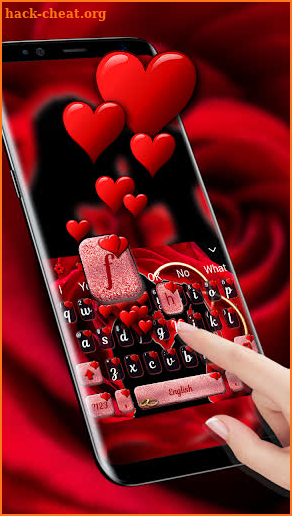 Valentine's Day Love Keyboard Theme screenshot