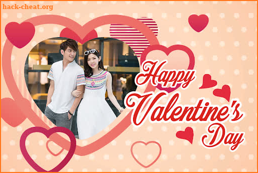 Valentine's day photo frame screenshot