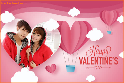 Valentine's day photo frame screenshot