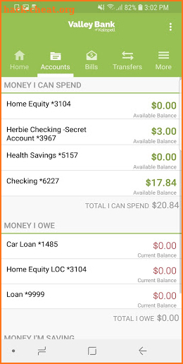 Valley Bank of Kalispell screenshot