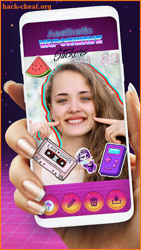 Vaporwave Aesthetic: Vaporwave Stickers screenshot