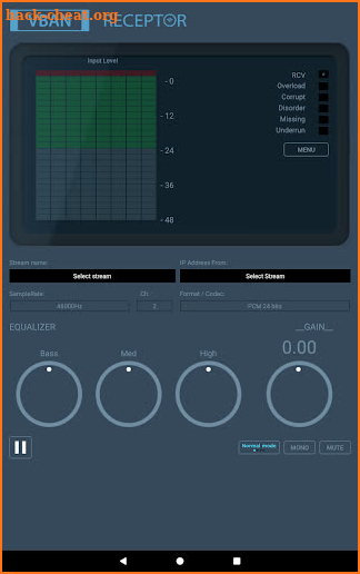 VBAN Receptor TV screenshot