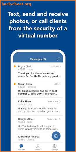 VCA Messenger screenshot