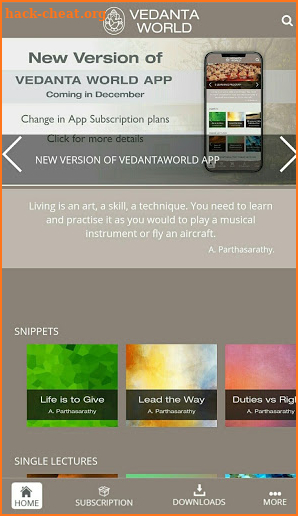 Vedanta World screenshot