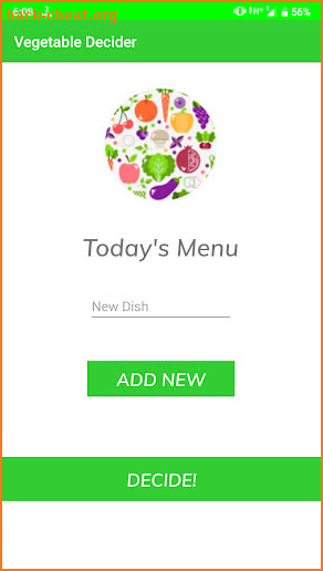 Vegetable Decider screenshot