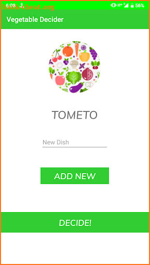 Vegetable Decider screenshot