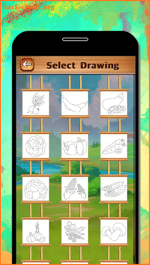 Vegetables Coloring Book & Drawing Book- Kids Game screenshot