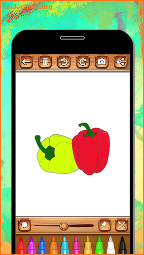 Vegetables Coloring Book & Drawing Book- Kids Game screenshot