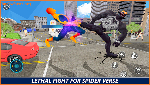 Venom Spiderweb superhero vs Iron spider Web hero screenshot