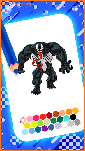 Venom super coloring hero man screenshot