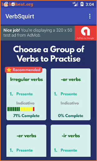 VerbSquirt Portuguese Verbs -  screenshot