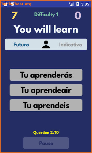 VerbSquirt Portuguese Verbs -  screenshot