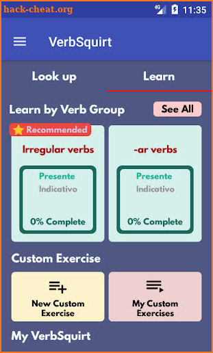 VerbSquirt Spanish Verbs - FUL screenshot