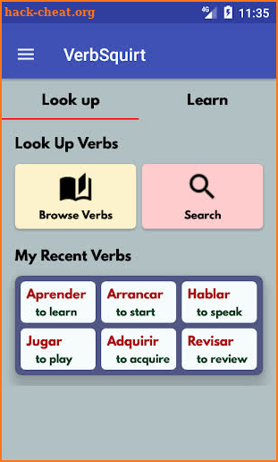 VerbSquirt Spanish Verbs - FUL screenshot