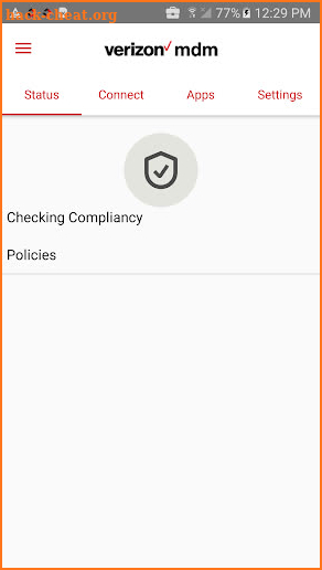 Verizon MDM screenshot