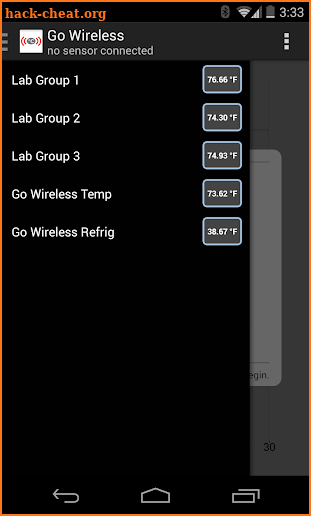 Vernier Go Wireless screenshot