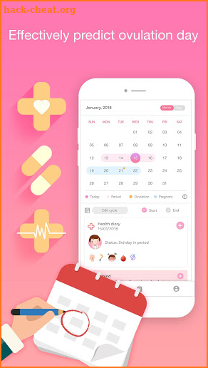 VESTA: Period Tracker and Ovulation Calculator screenshot