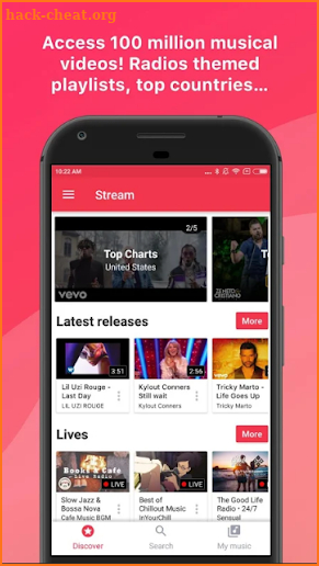 Vevo Music for YouTube screenshot