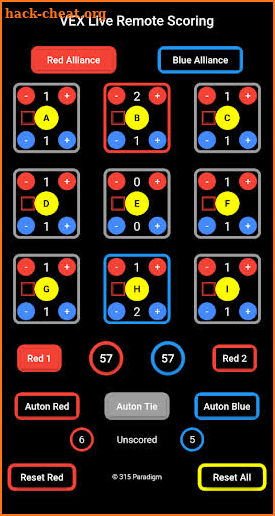 VEX Live Remote Scoring screenshot