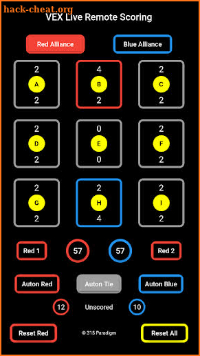 VEX Live Remote Scoring screenshot