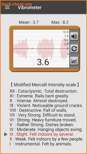 Vibration Meter screenshot