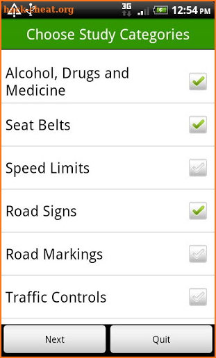 VicRoads Learner Permit Test screenshot