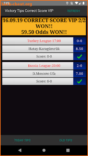 Victory Betting Tips Correct Score VIP screenshot