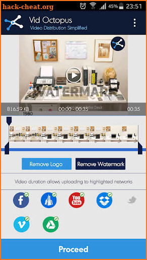 Vid Octopus - Video Uploader screenshot