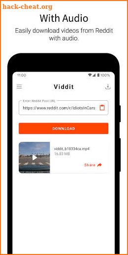 Viddit - Video Downloader for Reddit (With Audio) screenshot