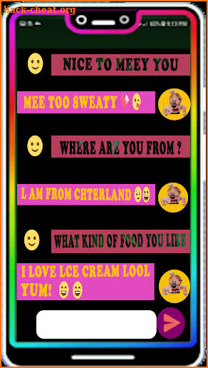 Video Call & Chat For Ice Scream : Simulator screenshot