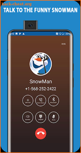 video call, chat simulator and game for snowman screenshot