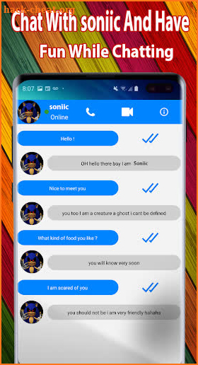 Video Call  for Soniic 3AM Horrore screenshot