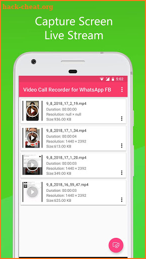 Video Call Recorder for WhatsApp FB screenshot