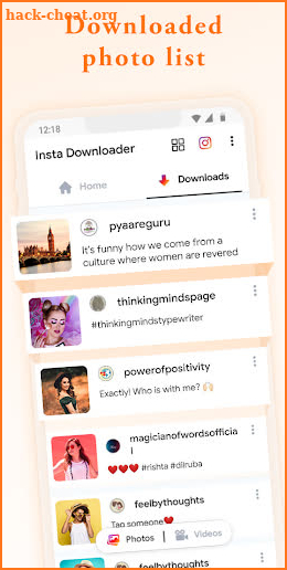 Video downloader for Insta - Repost for Instagram screenshot