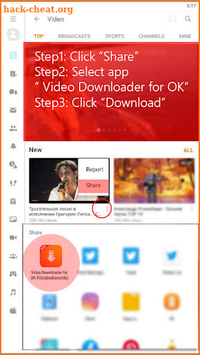 Video downloader for ok.ru screenshot