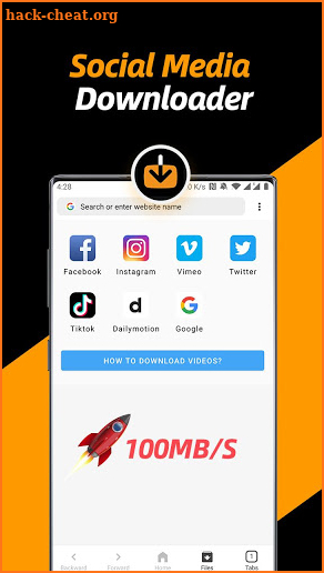 Video Downloader, Private Browser screenshot