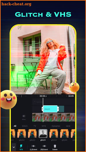 Video editor ShotCut: Glitch Video Effect, Filters screenshot