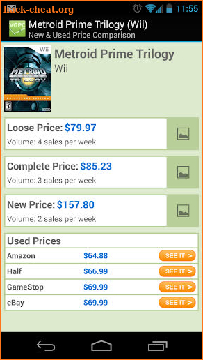 Video Game Price Charts screenshot